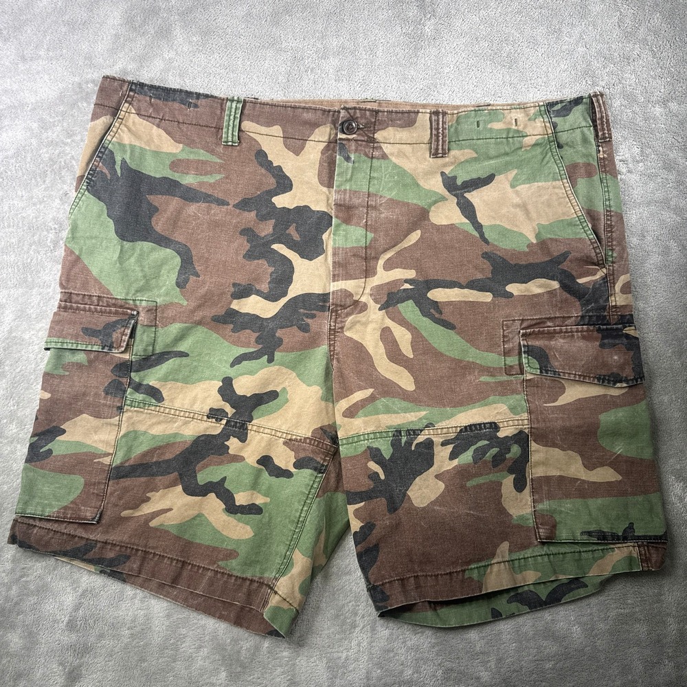 Polo Ralph Lauren Cargo Shorts Mens 46 Green Camo Relaxed Fit Cotton Military